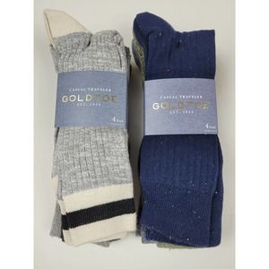 Gold Toe Men's Casual Traveler 8 Pair Socks Size 6-12.5 New